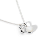 Colorful Life Necklace, Solid Sterling Silver, Mother of Pearl